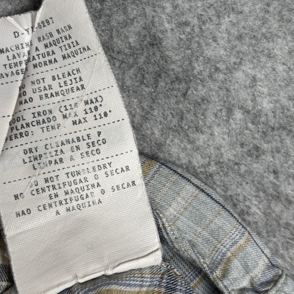 Ermenegildo Zegna Button Up Dress Shirt Plaid Long Sleeve Mens Size Medium - Picture 8 of 8